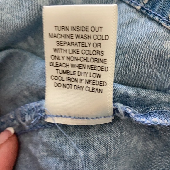 love, FIRE Off the Shoulder Denim Dress - Picture 7 of 8